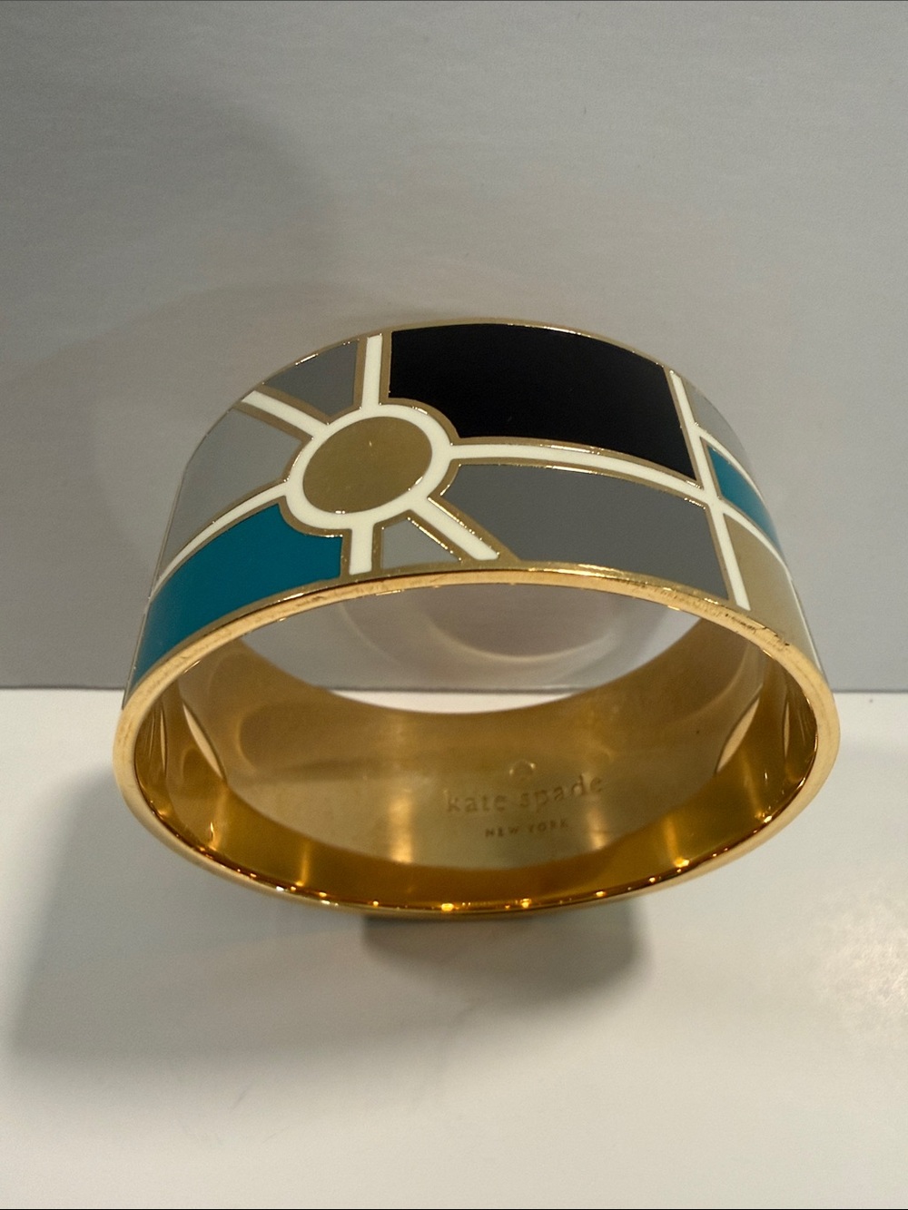 Kate Spade New York “About Town” Geometric Statement Bangle Bracelet - Picture 5 of 6